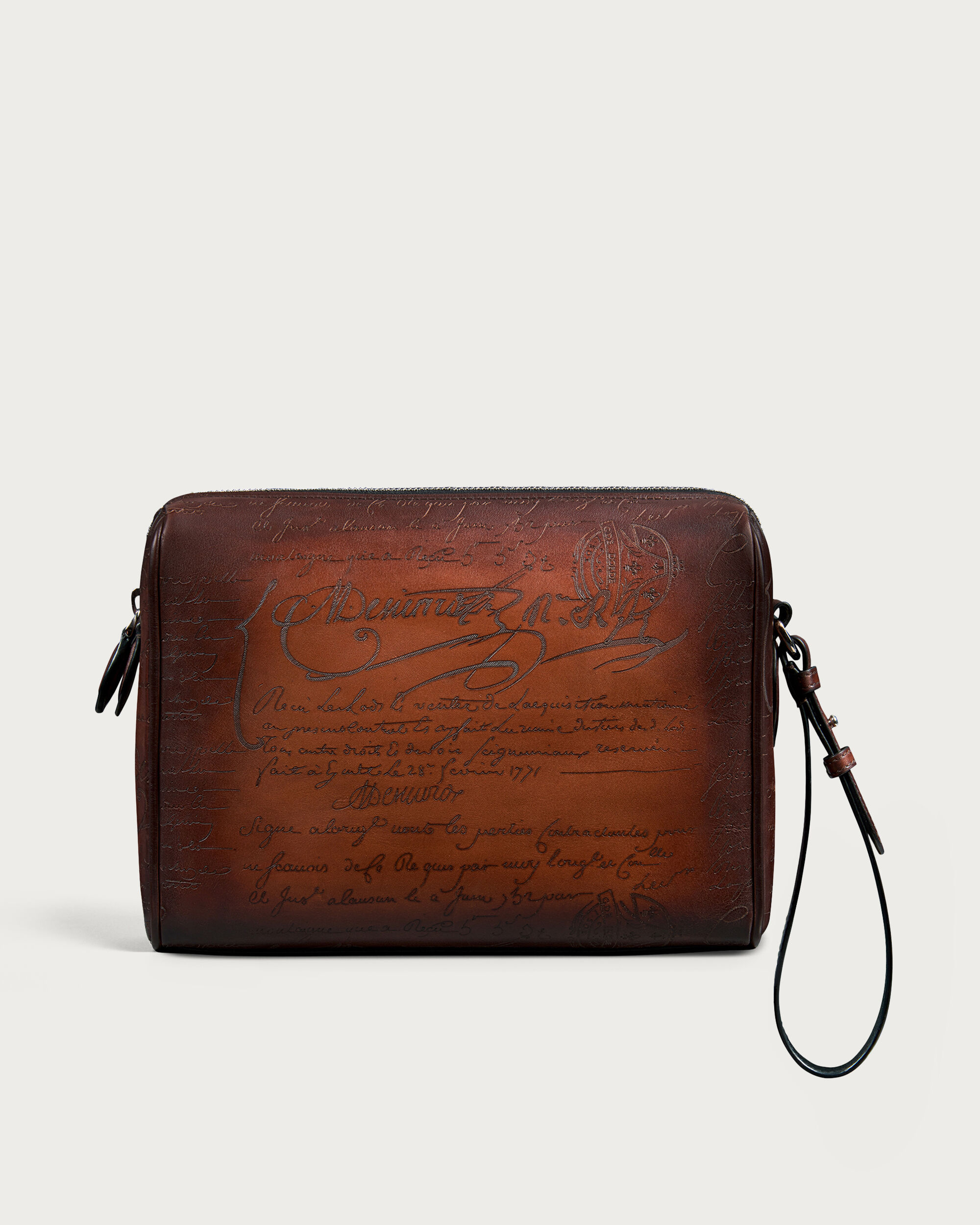 Rosewood Zipped Pouch | Berluti US