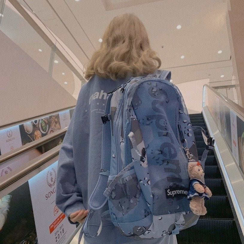 Supreme シュプリームCordura SS20 Blue Chocolate Chip Camo Backpack