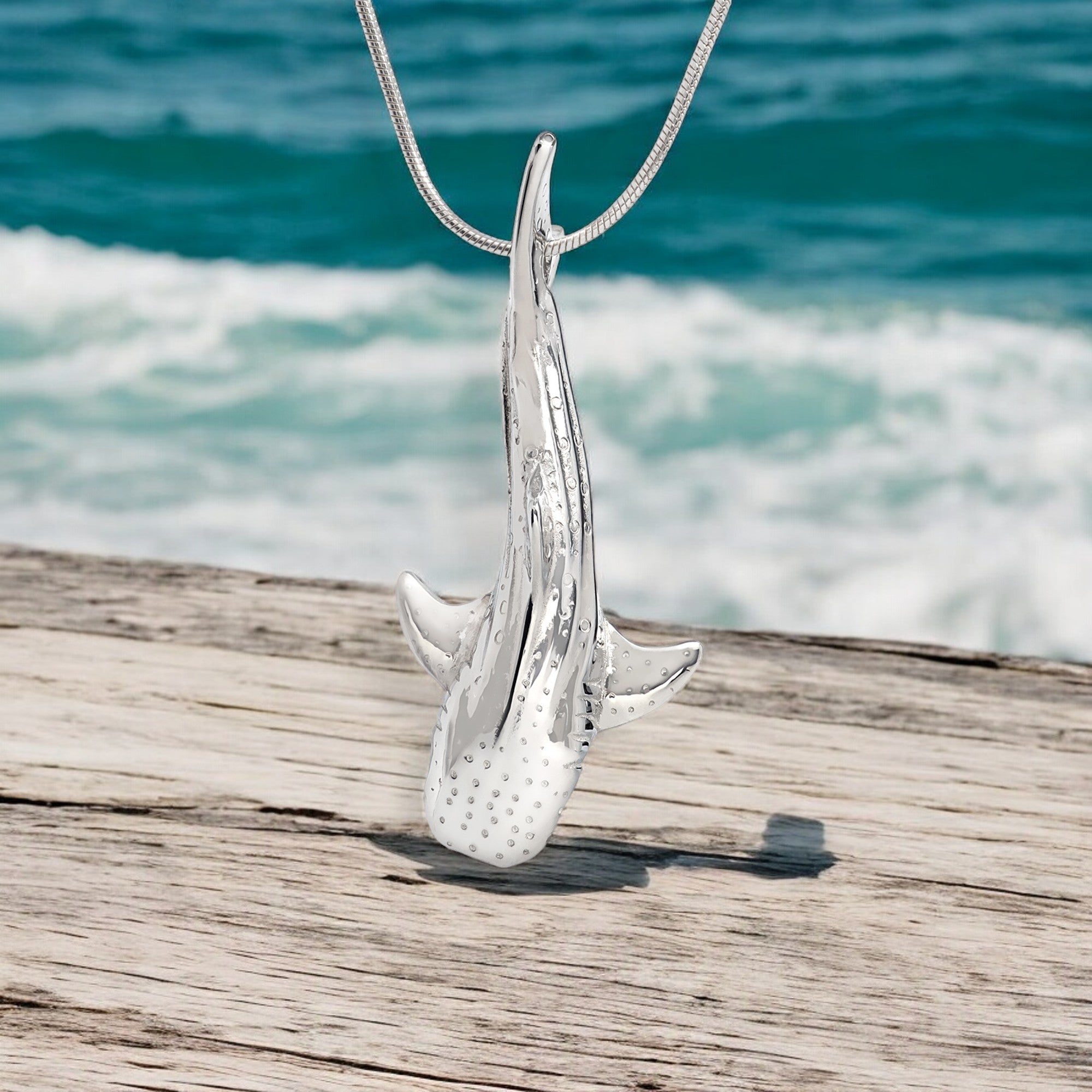 Whale Shark Necklace - Sealife Collection - Sterling Silver