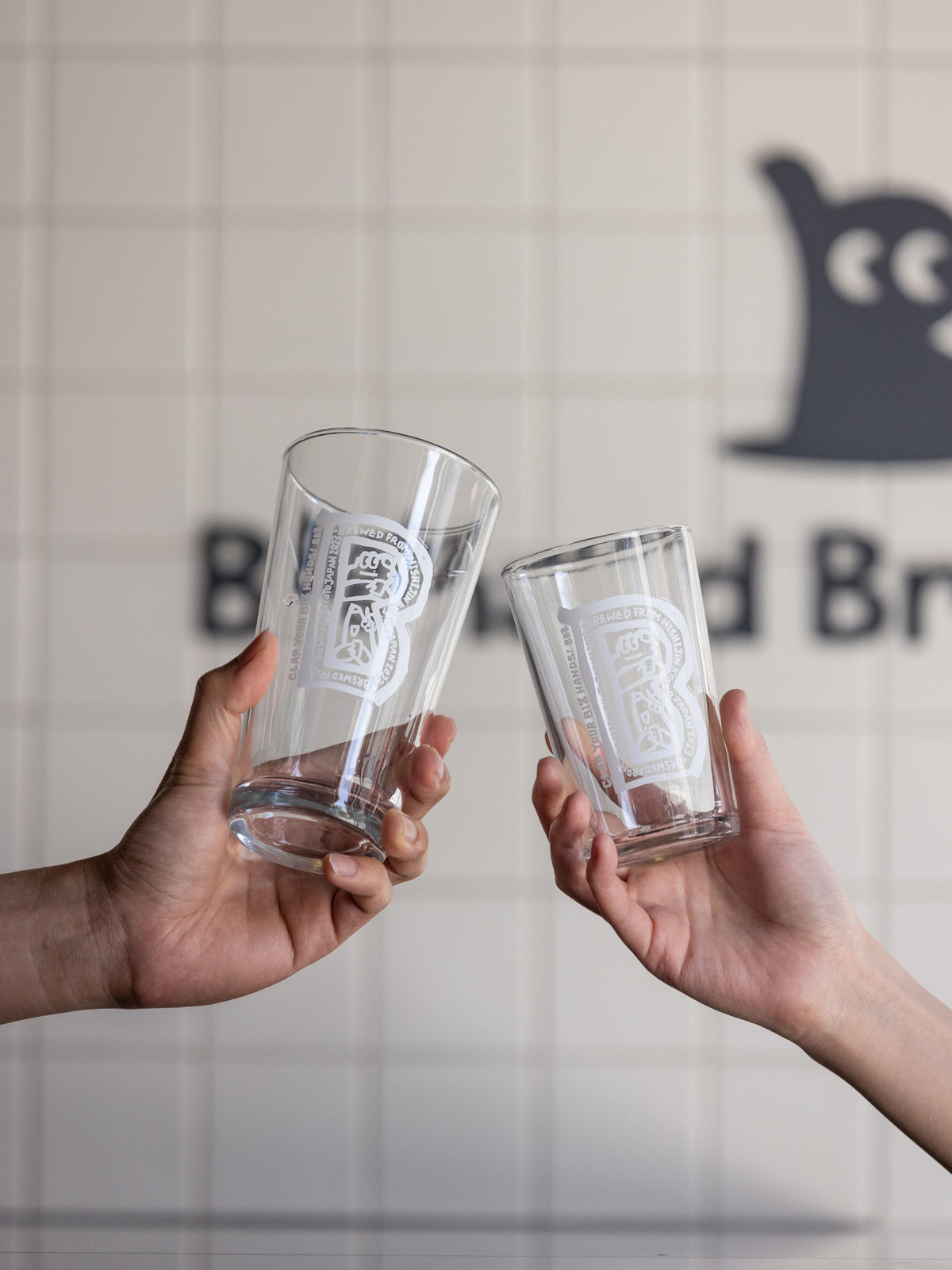 Big B” パイントグラス – Bighand Bros. Beer