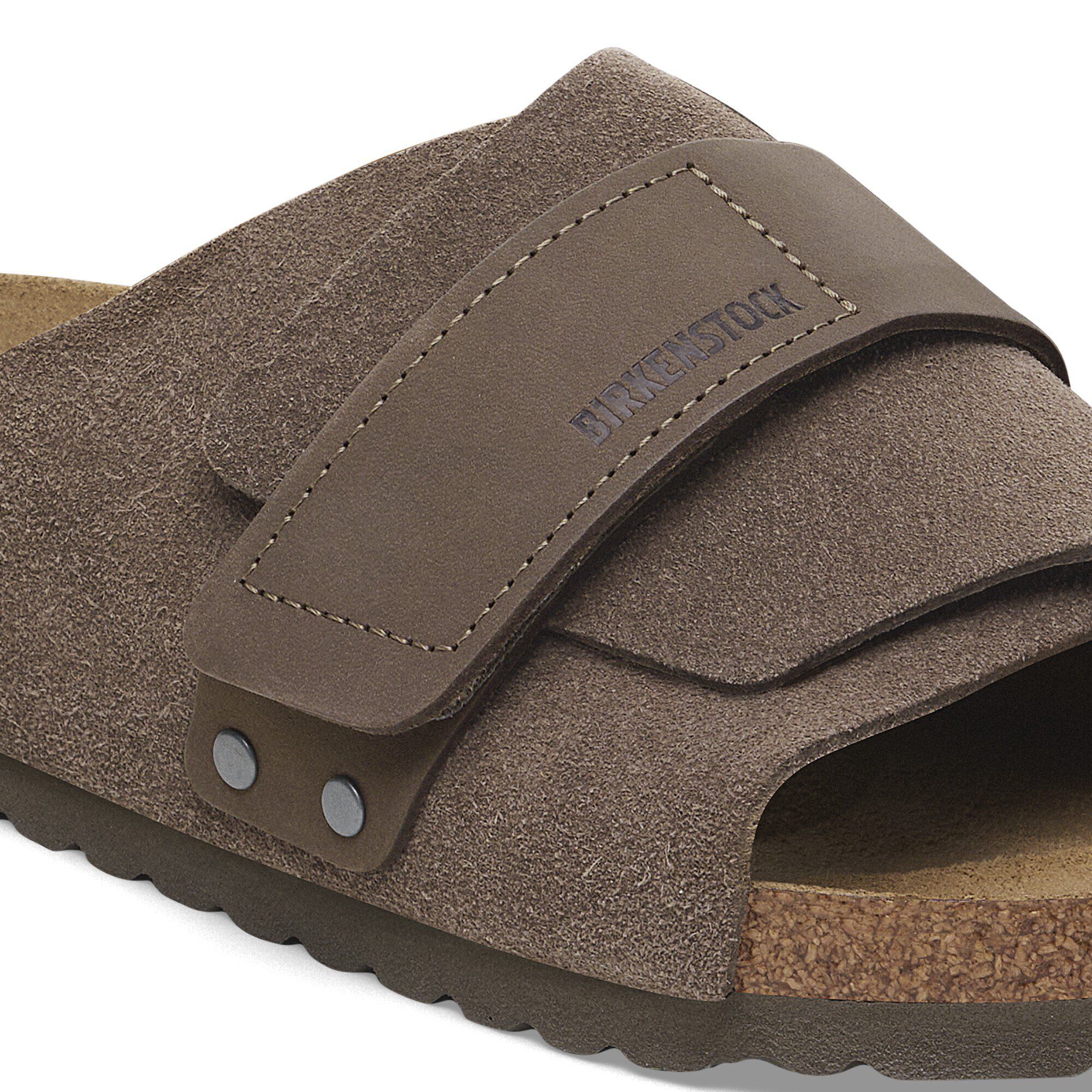 Kyoto Nubuck Leather/Suede in Color Concrete Gray | BIRKENSTOCK