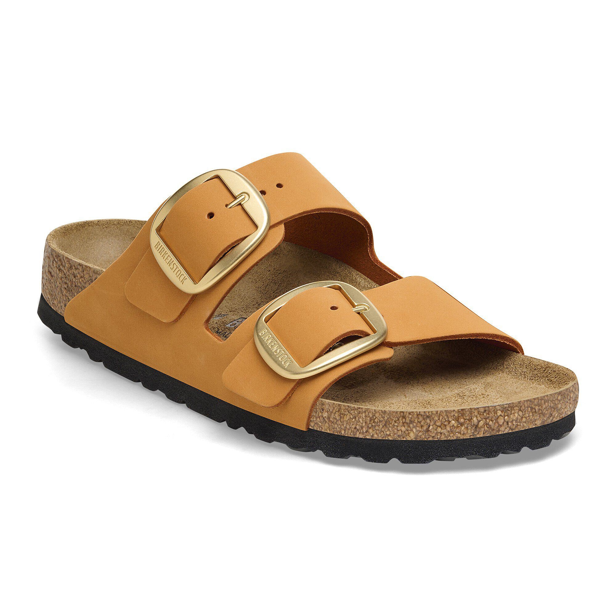Arizona Big Buckle Nubuck Leather in Color Burnt Orange