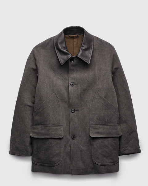 Cotton Hemp Work Coat in Sumi – Blue Owl Workshop