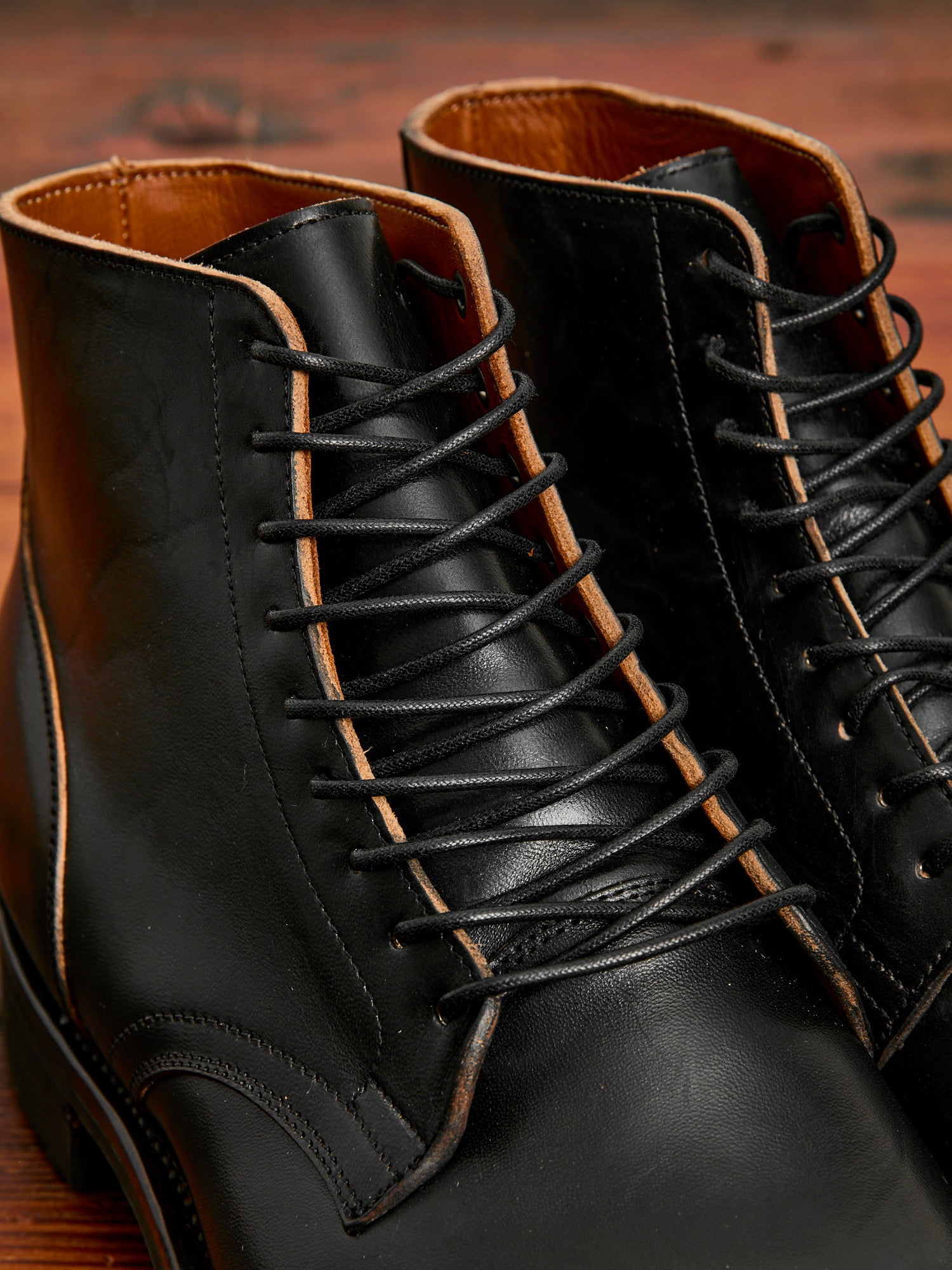 Service Boot 2030 in Nero Teacore Horsebutt – Blue Owl Workshop