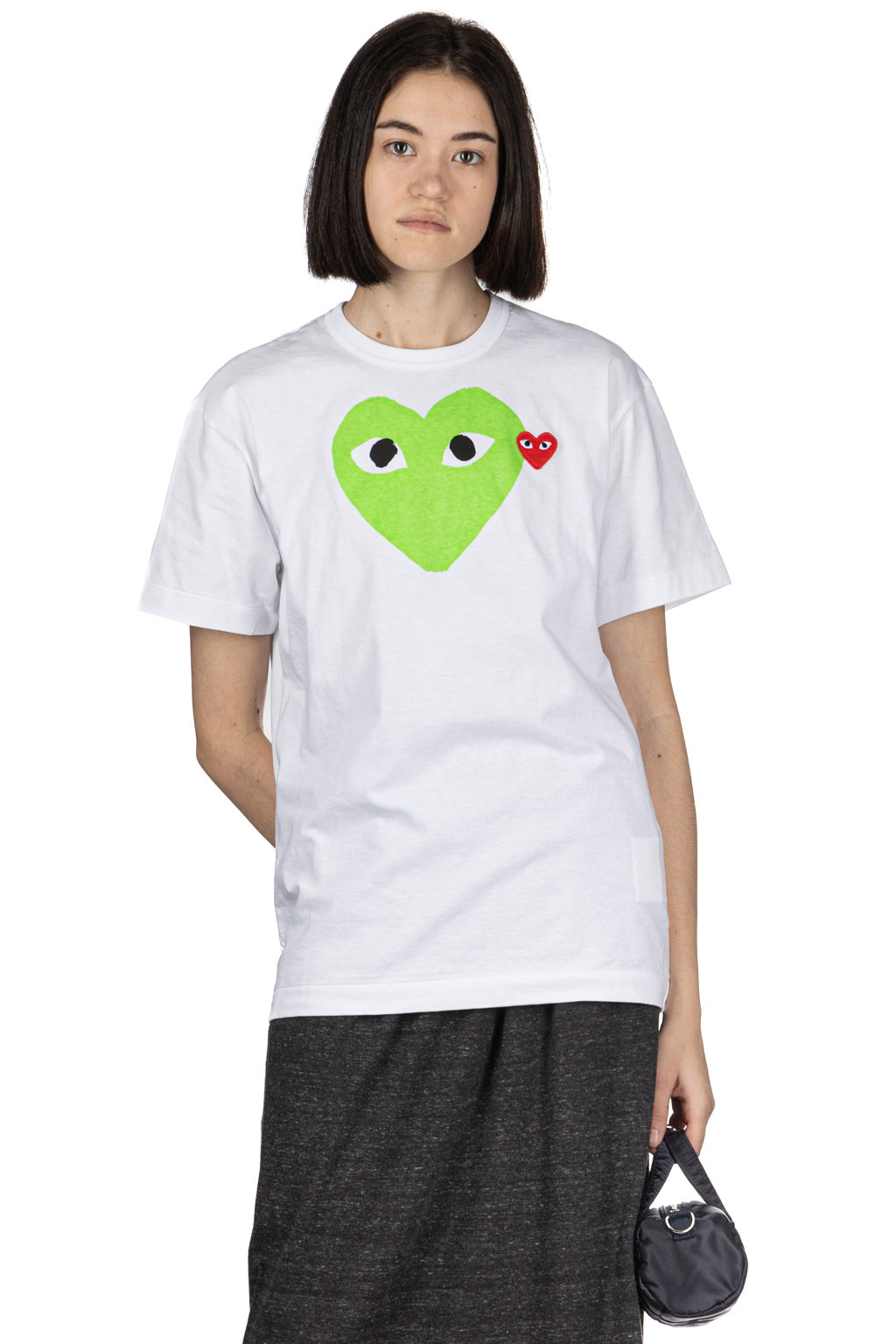 Comme Des Garcons Play | Unisex Big x Small Green Heart T-Shirt
