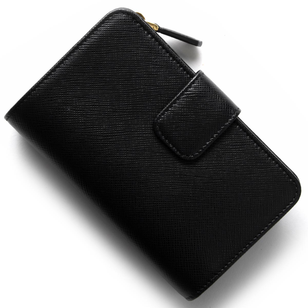 プラダ 二つ折り財布 財布 レディース サフィアーノ トライアングル