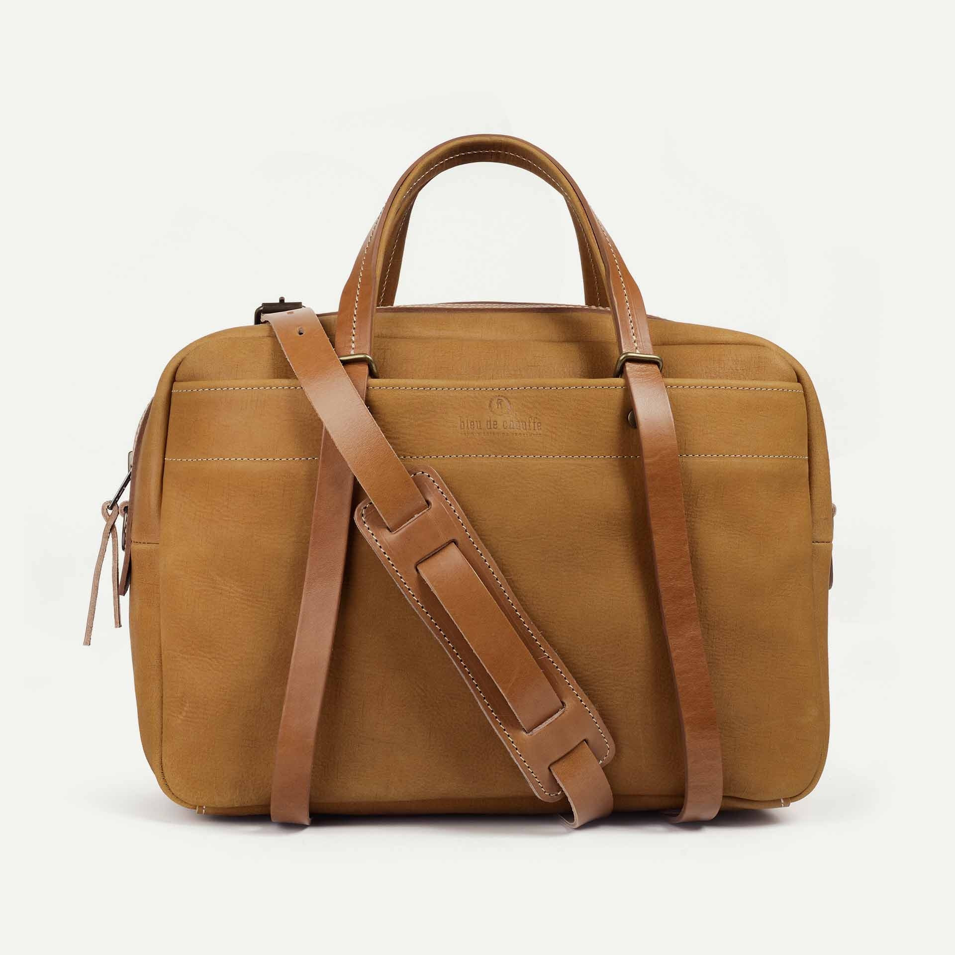 Report Business bag - Honey I Leather Laptop bag I Made in France