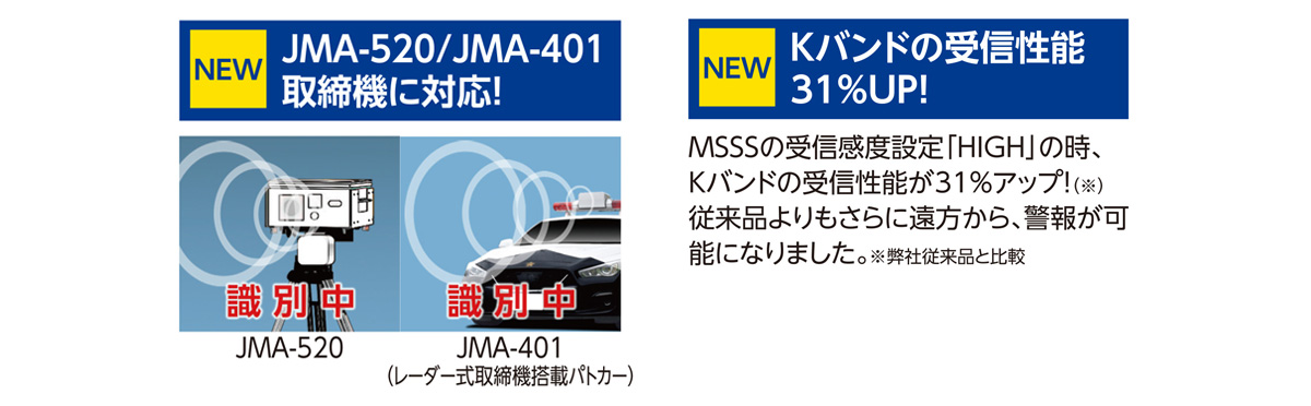 TL405R JMA-600(NTG-962) / JMA-520 / JMA-401 / MSSS新周波数対応
