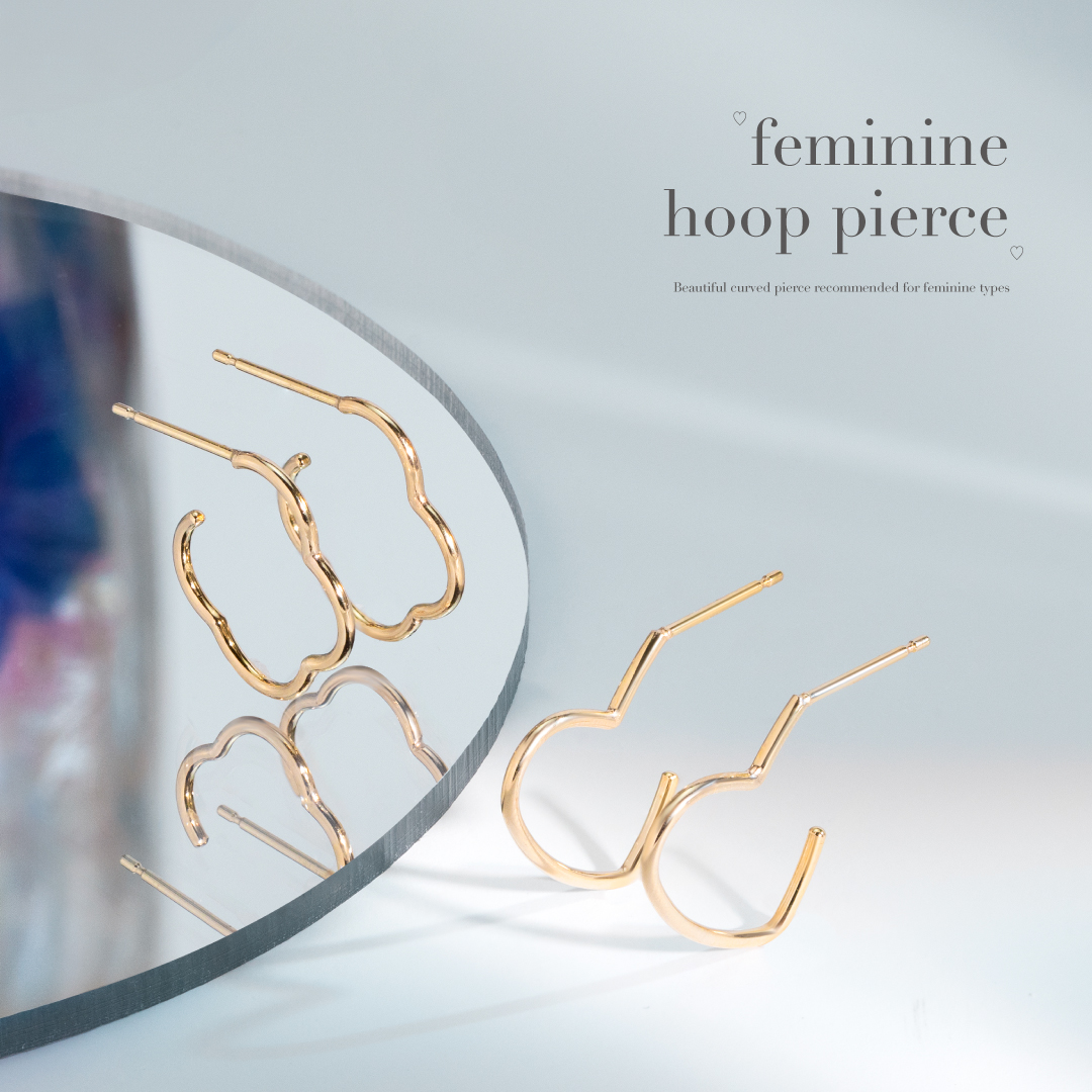 やわらかな曲線が魅力】大人フェミニンに似合う新作フープピアス