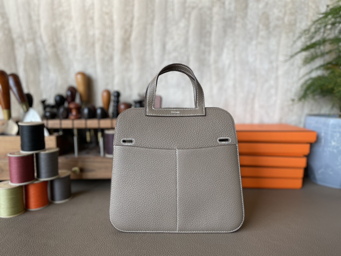 エルメス アルザン ミニ エトゥープ トリヨンクレマンス ゴールド金具