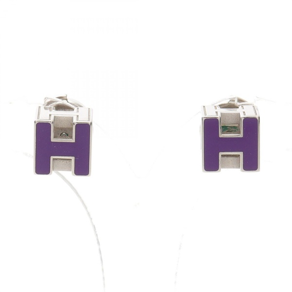 エルメス(HERMES)エルメス カージュドアッシュ Hキューブ ピアス