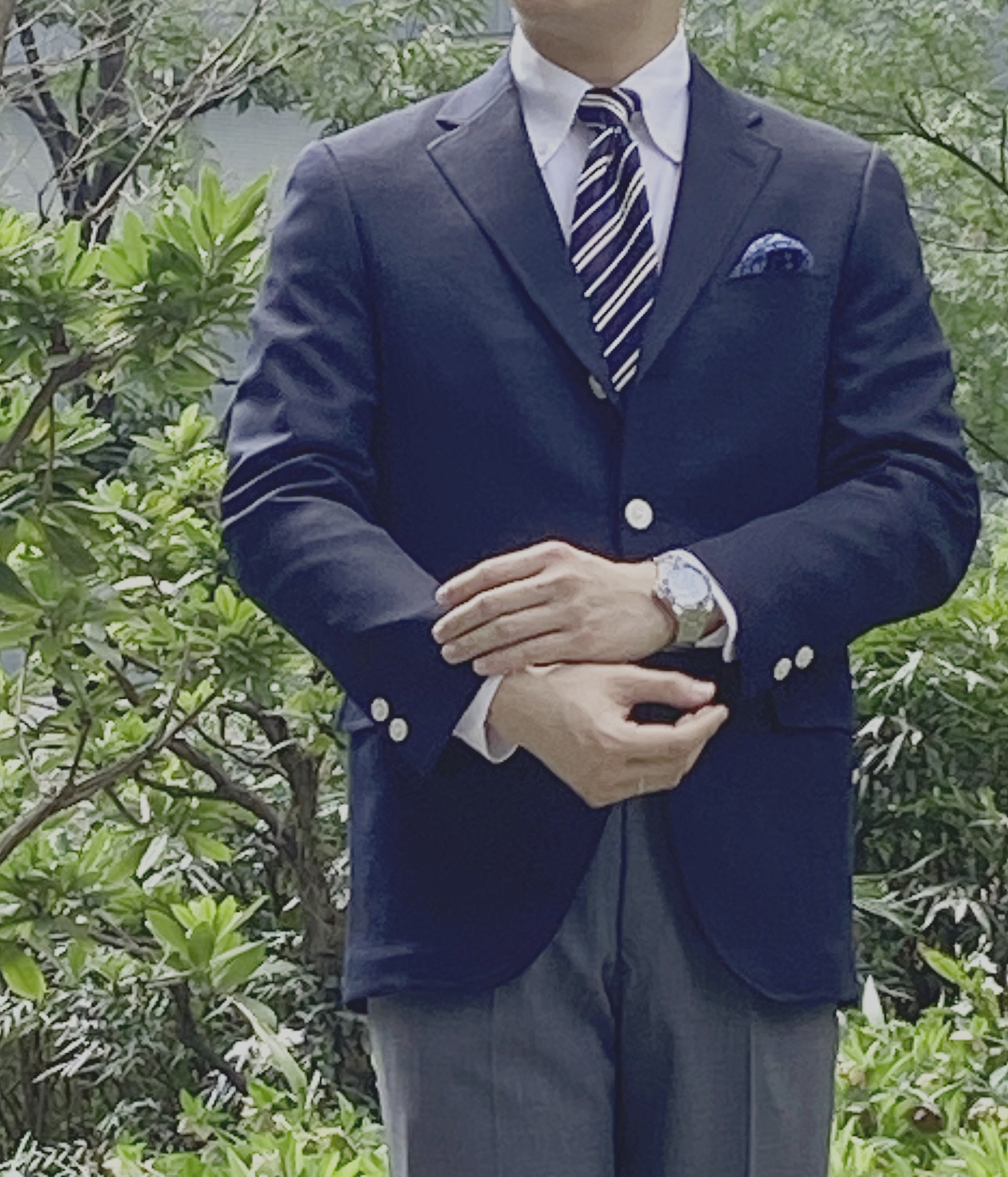 メンズ オーダーメイドスーツ bref（ブレフ）- 定番：ネイビーブレザー