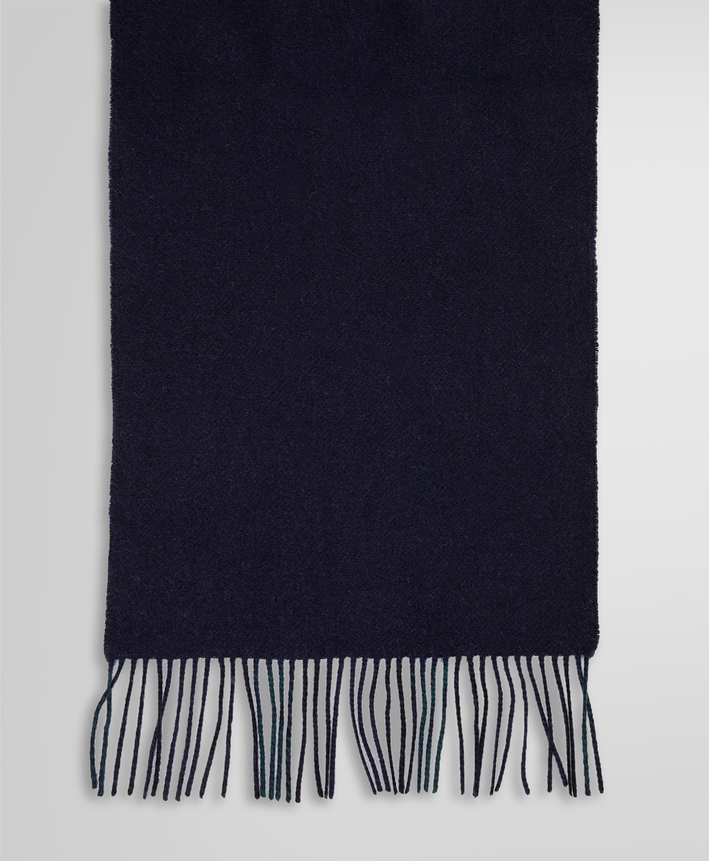 カシミヤ タータンチェック/ソリッド ダブルフェイス マフラー