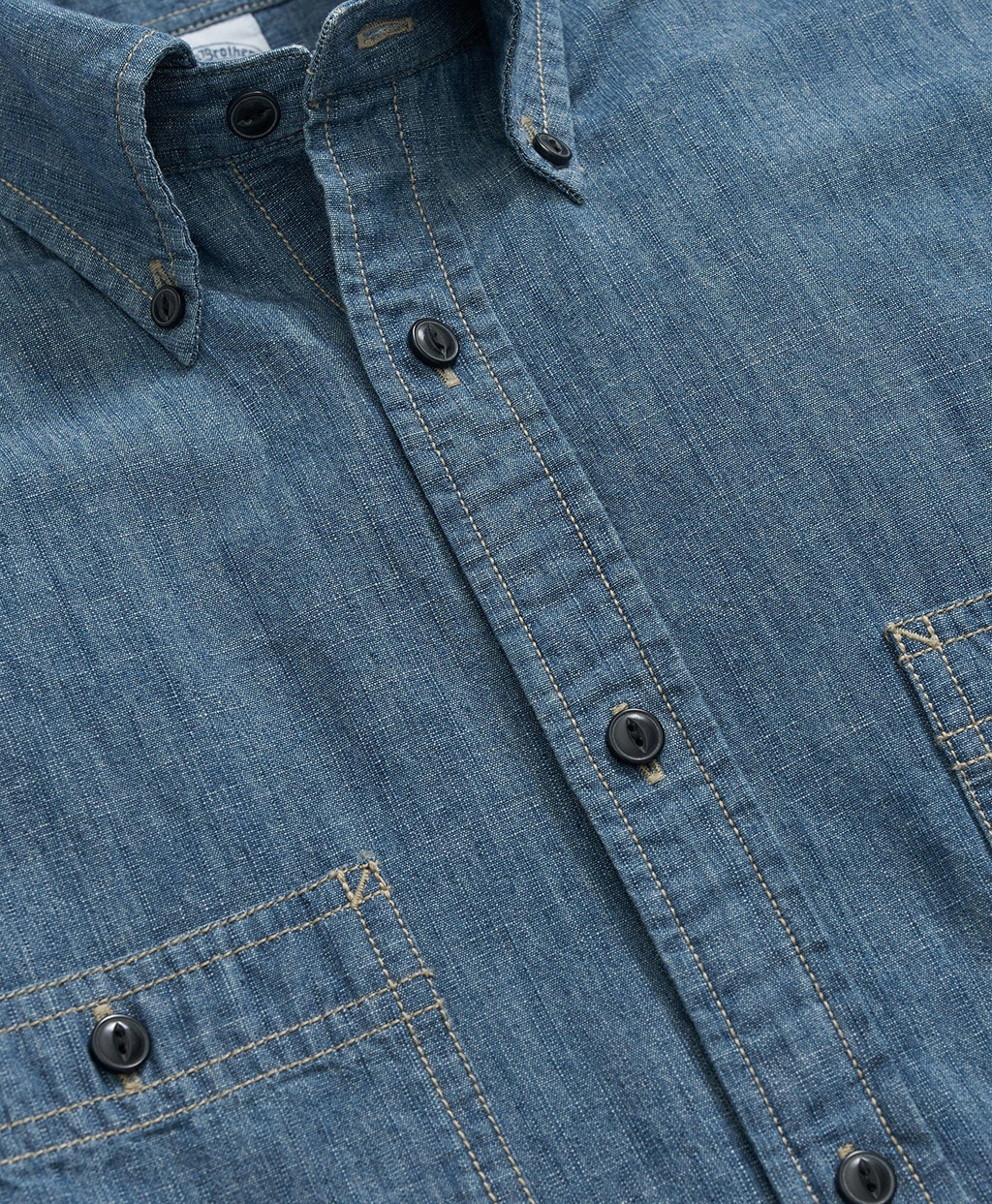コットン アートスクール インディゴシャンブレーシャツ Regular Fit