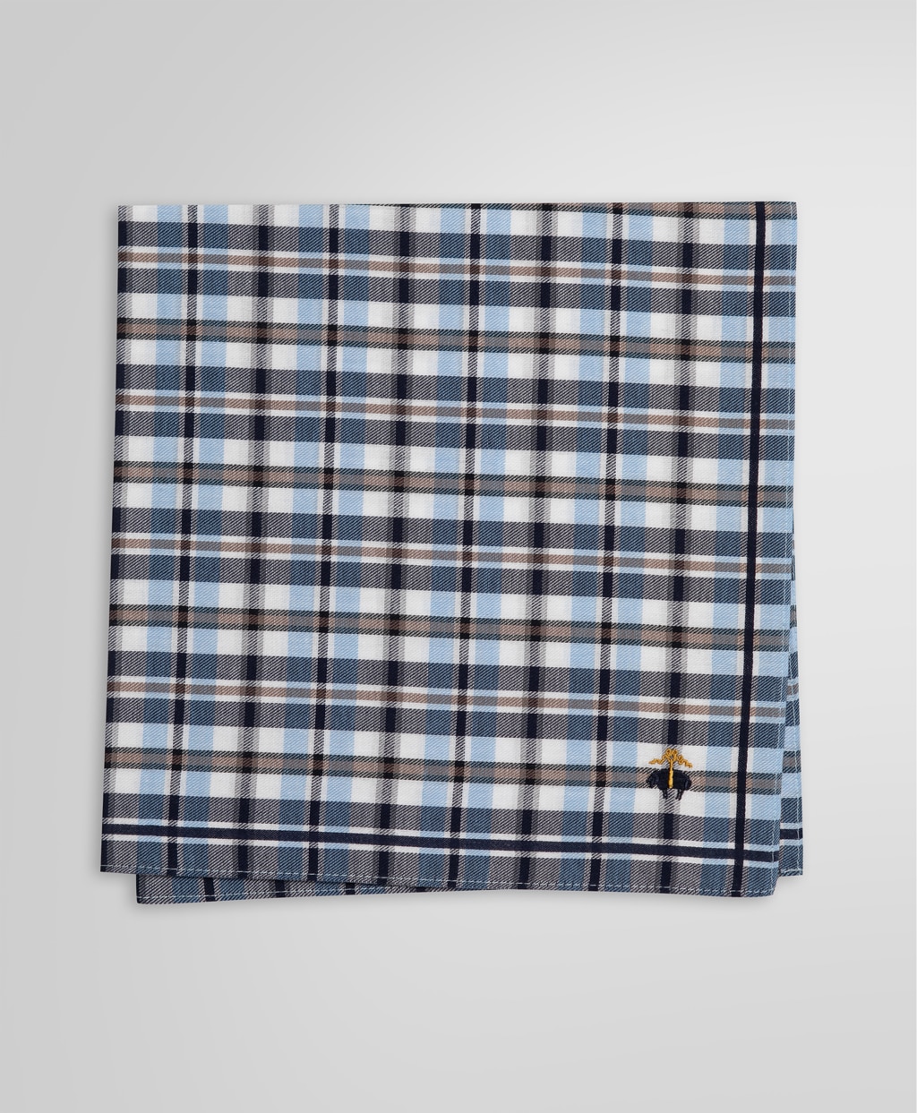 コットン GFロゴ チェック ハンカチ | Brooks Brothers Japan