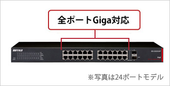 BS-GS2008P : スイッチ : Business Switch | バッファロー