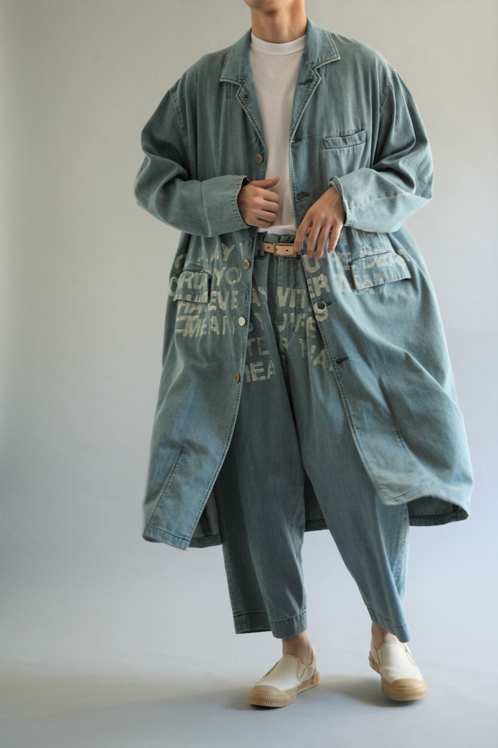 Anachronorm/アナクロノーム | STENCIL DENIM ENGINEER COAT Color