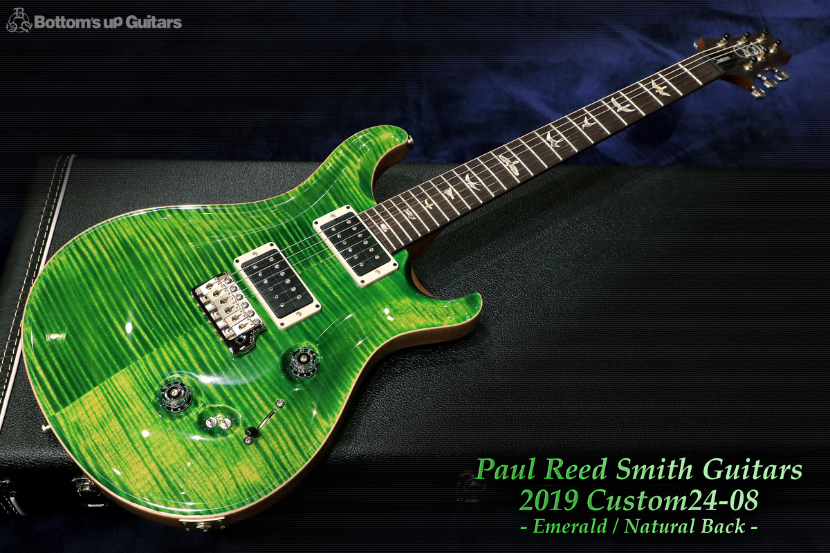 Paul Reed Smith(PRS) 2019 Custom24-08 - Emerald / Natural Back