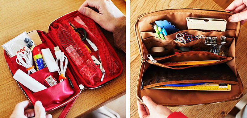 新製品】「ほぼ日手帳」と一緒に使える新アイテム「ひきだしポーチ」｜