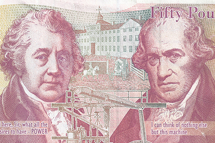 50ポンド券(2011年発行) < イギリス < 海外通貨 < 文鉄・お札とコイン