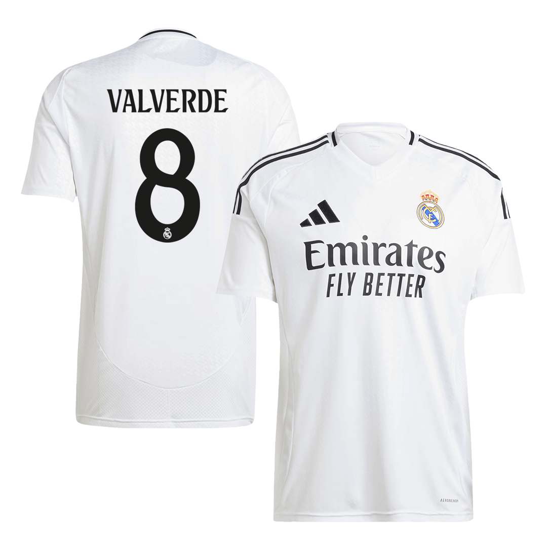VALVERDE #8 Real Madrid Home Soccer Jersey 2024/25 | Gogoalshop