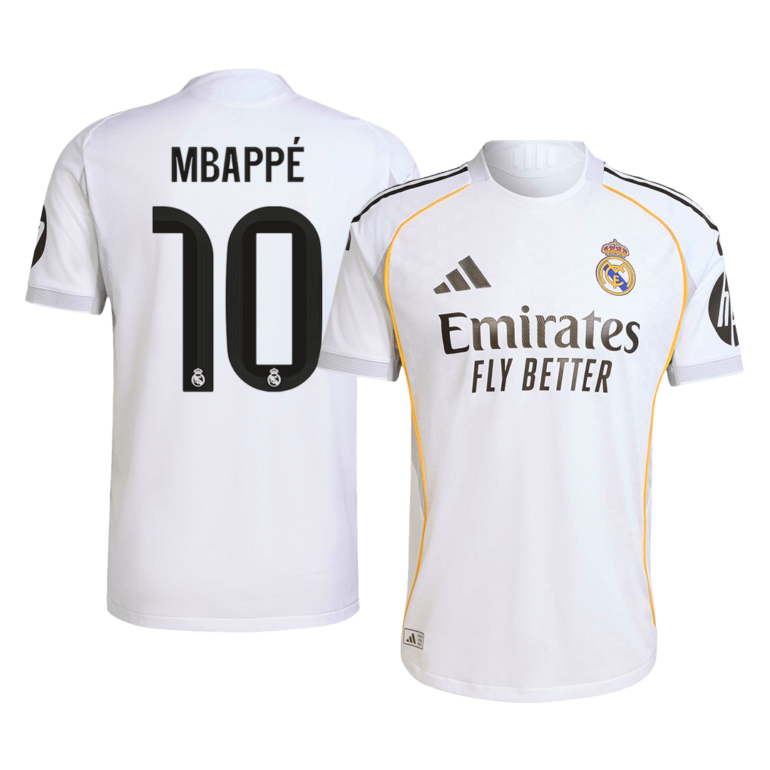 MBAPPÉ #10 Real Madrid Home Soccer Jersey 2025/26 | Gogoalshop