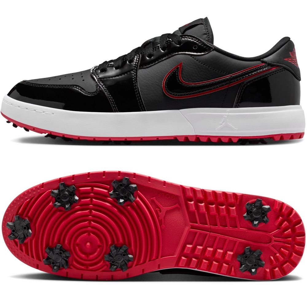 Nike Golf Shoes - Air Jordan 1 Low G - Black - Gum 2024