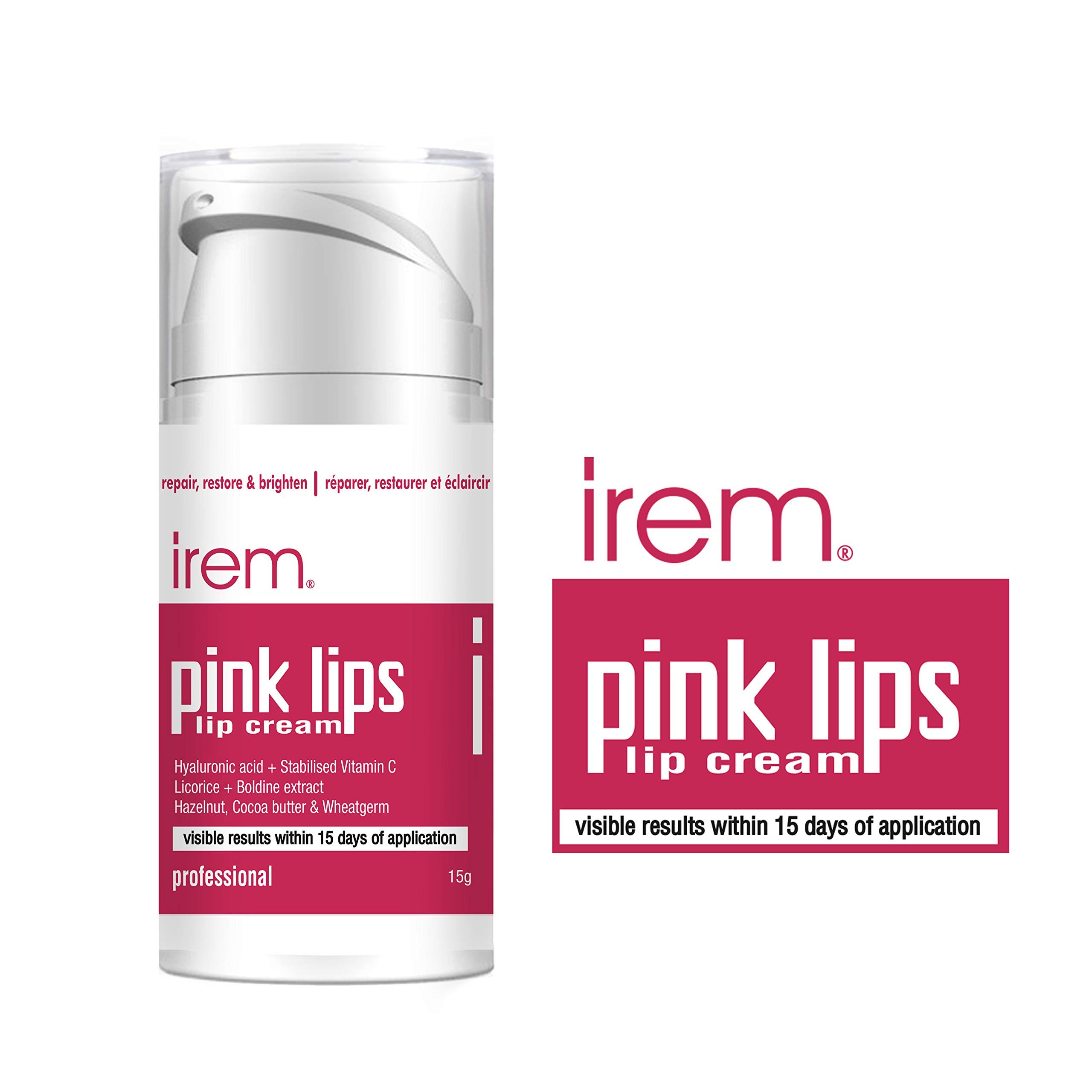 Irem Pink Lips Lip Cream - Repair Restore & Brighten Lips with