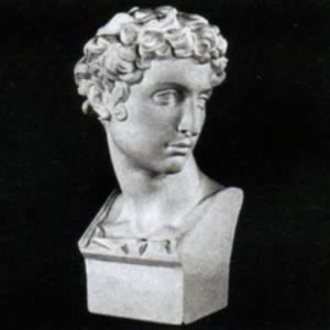 受注生産】ジュリアーノ・メディチ胸像 58cm (岡石こう製) 【画材の