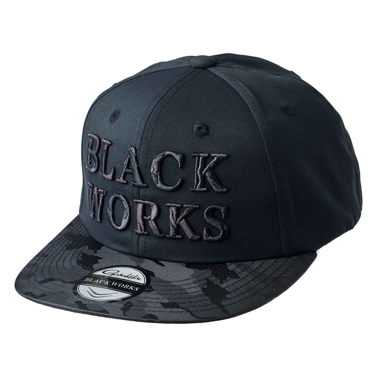 フラットブリムキャップ(BLACK WORKS) GM9895 | がまかつ