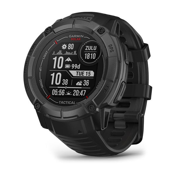 Instinct 2X Solar - Solar Smart Watch with LED Flashlight (Black