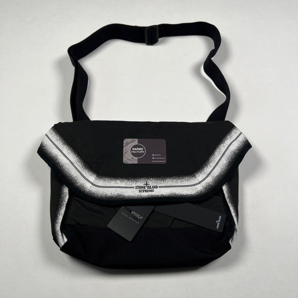 Stone Island Supreme Stampa Riserva Messenger Bag Black – Garmz