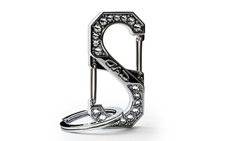 クリスタル ベア キーリング ＆ イニシャル チャーム / ファッション