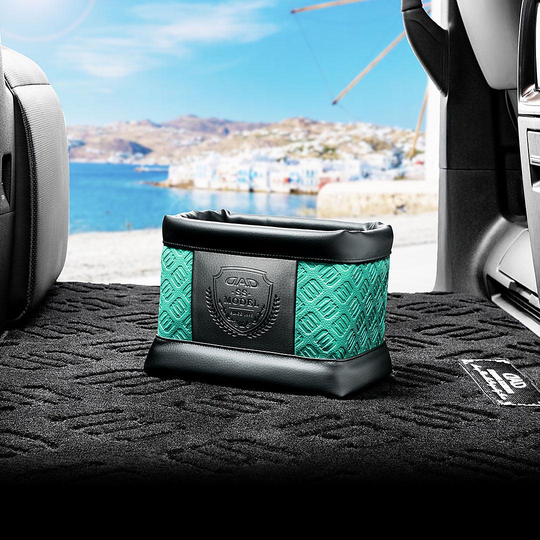 D.A.D ダストボックス SSモデル モノグラムレザー オーシャンブルー