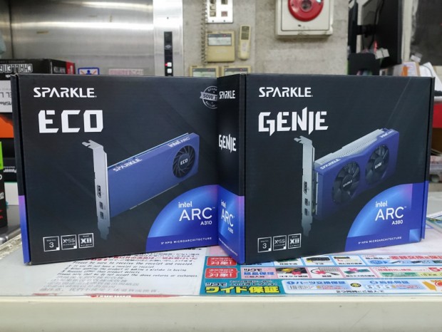 SPARKLE、1スロット・ロープロファイル対応のIntel Arc A310
