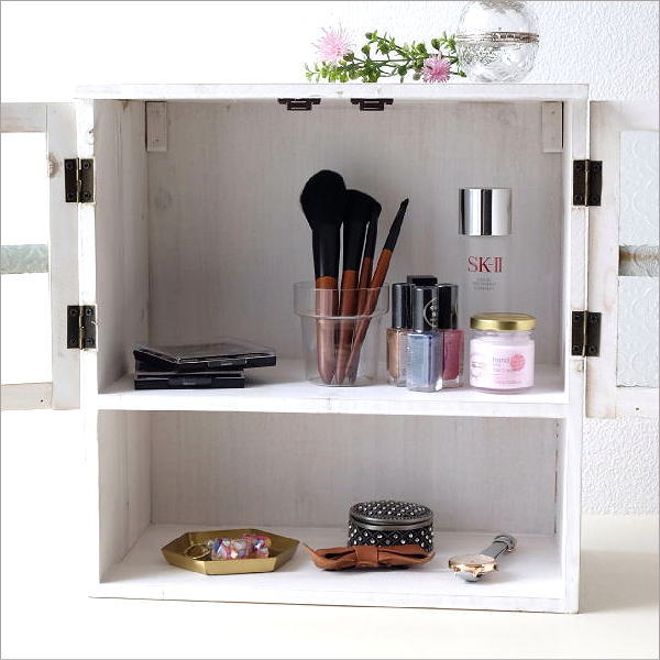 キャビネット スパイスラック おしゃれ ガラス ウッド 木製