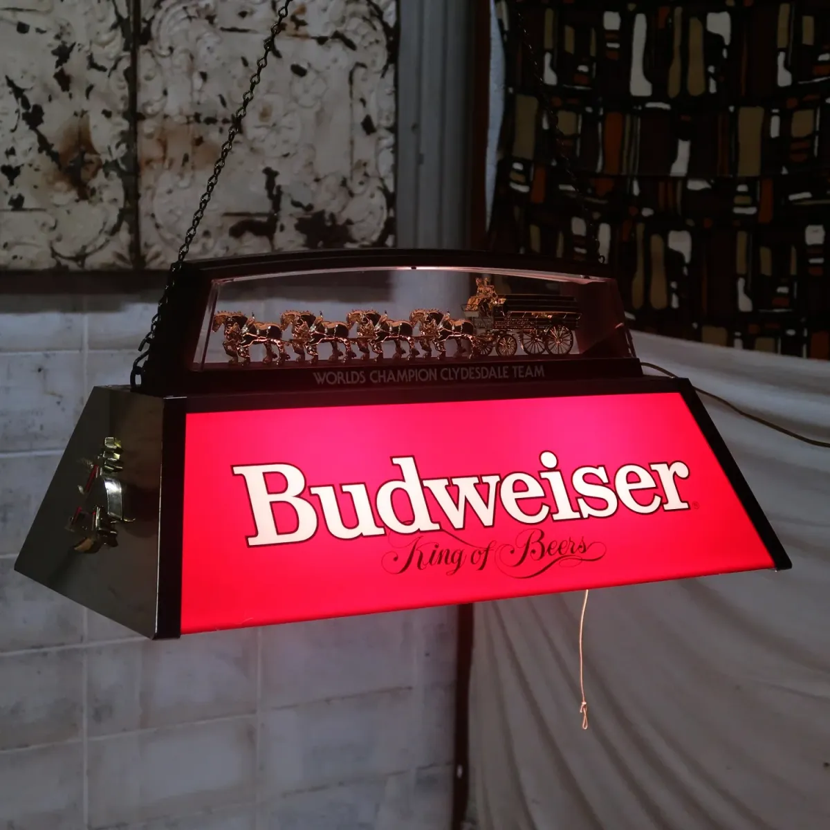 Budweiser ビンテージ プールランプ ｜ glow ANTIQUES