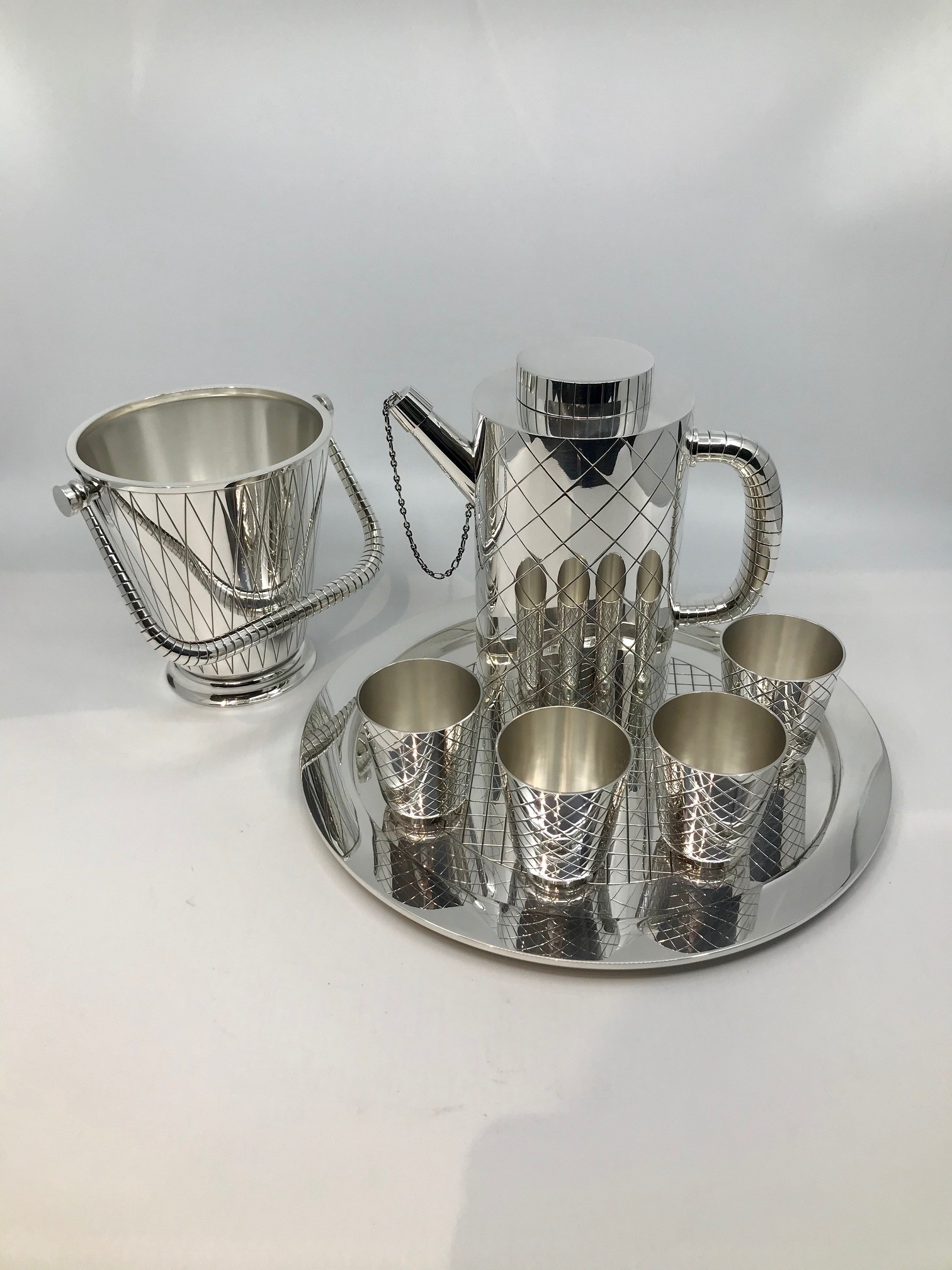 Georg Jensen Bernadotte Cocktail Set 819 - Greg Pepin Silver