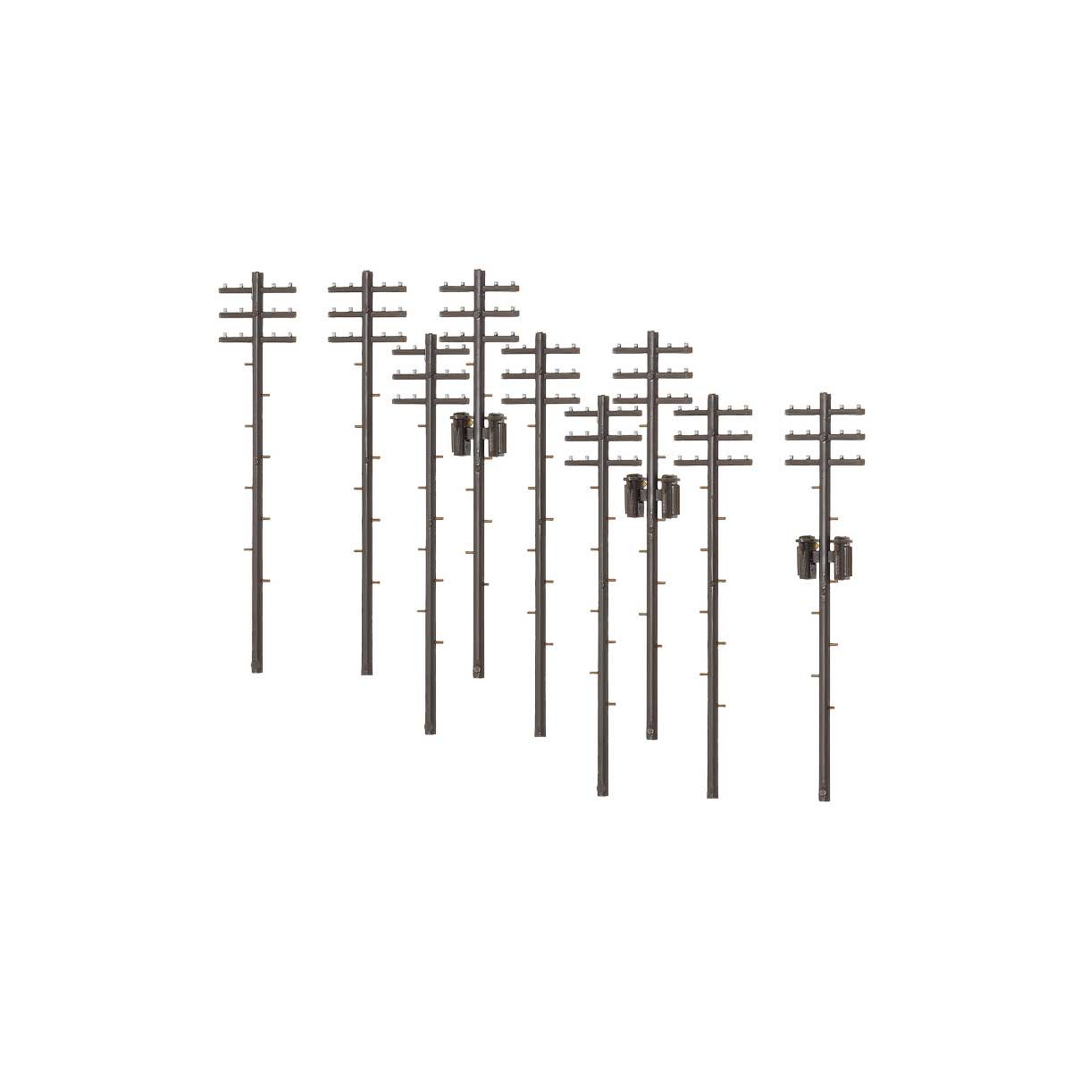 2625＞着色済み 電柱（ダークブラウン）｜着色済みストラクチャー｜N