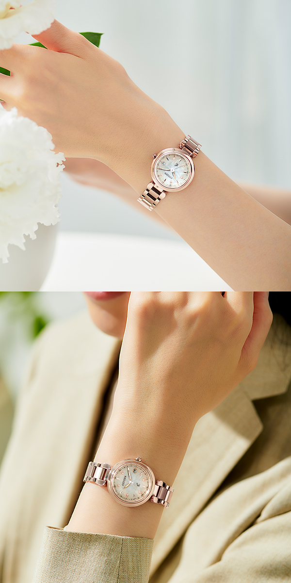 シチズン(CITIZEN) 2024新作 雪の結晶の中心に輝くラボグロウン