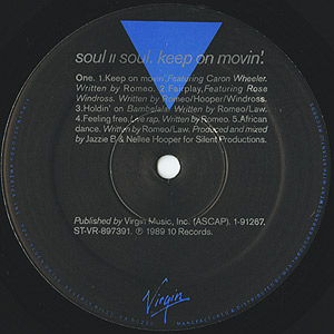 Soul II Soul / Keep On Movin'(LP) / Virgin 1989 USオリジナル盤 EX