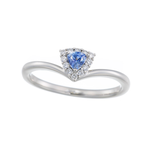 GSTV パラジウムシルバー950 アメシスト 天然ホワイトジルコン Violet