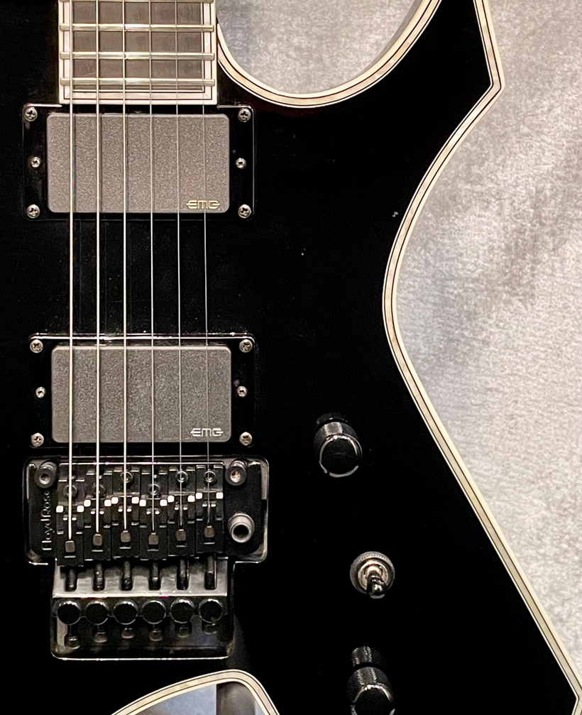 B.C.RichWarlock NJ Deluxe -Onyx Black- 2008年製【Through Neck