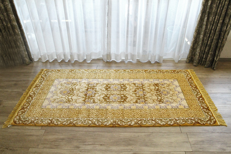 シルク段通玄関マット 120Line Limited SLZC-7228 91×183cm