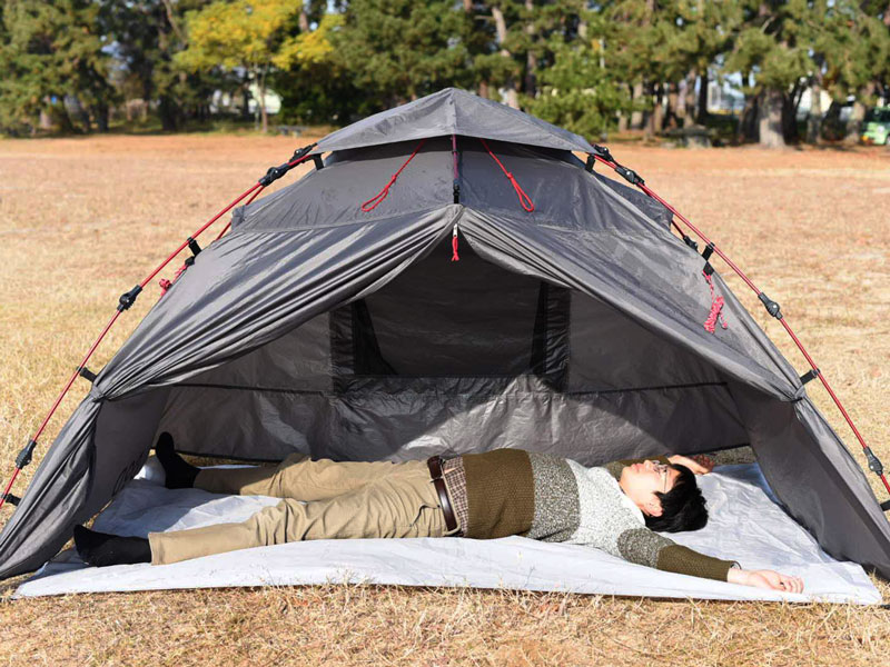 ライダーズワンタッチテント（グレー） T2-275 - DOD（ディーオー