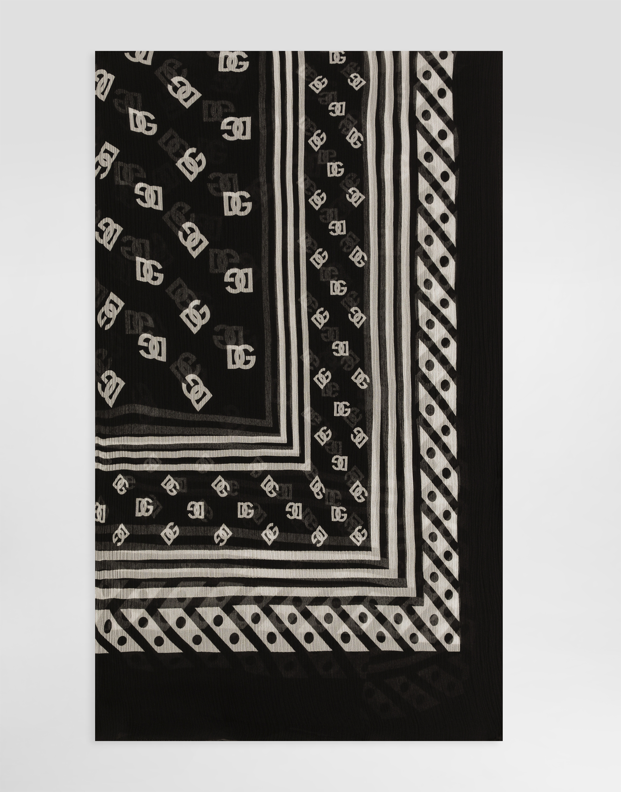Silk scarf with all-over DG logo print in Print for Women