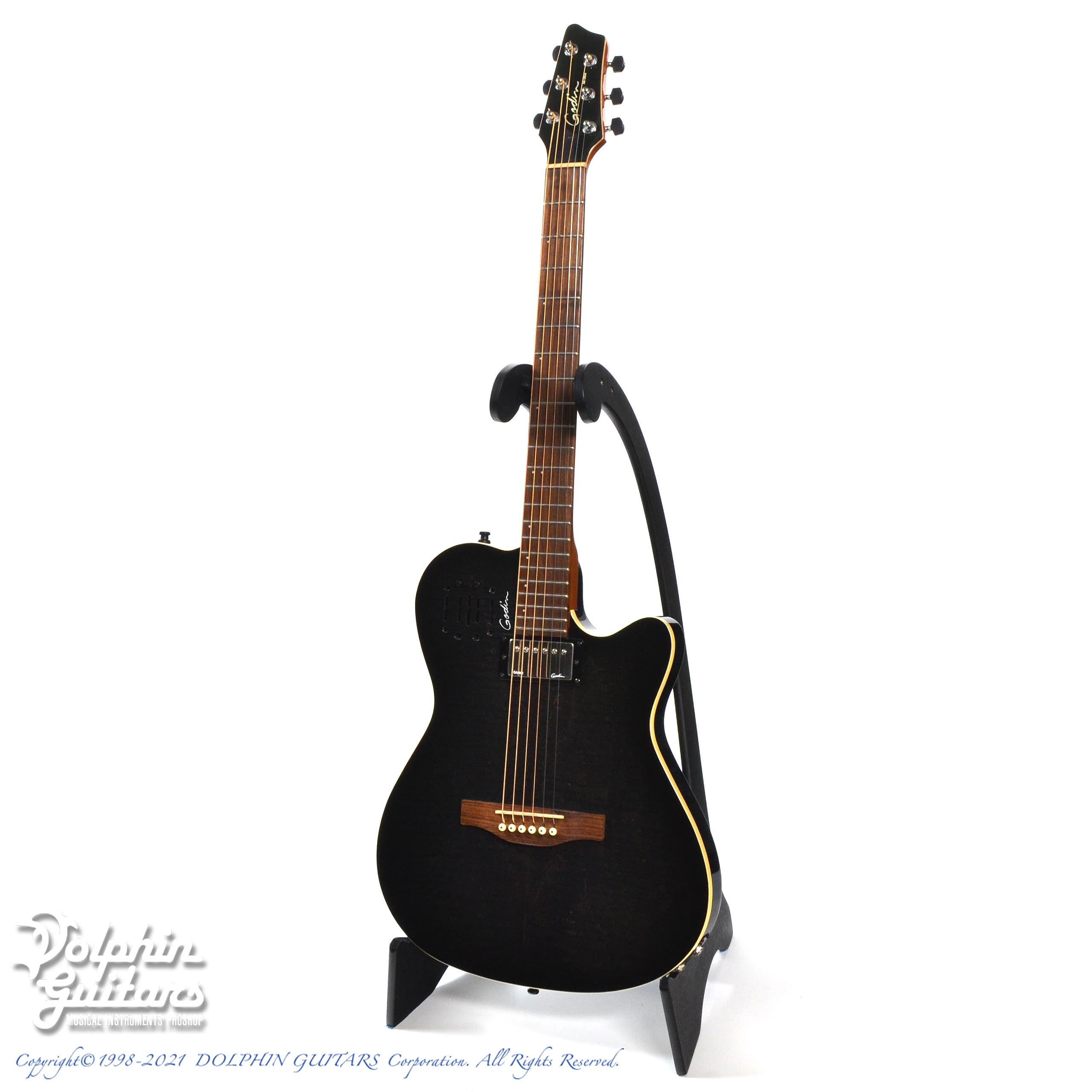 GODIN A6 Ultra Extreame Trans Black|ドルフィンギターズ
