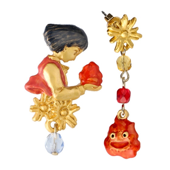 Donguri Closet】ハウルの動く城 ピアス 少年ハウル&カルシファー