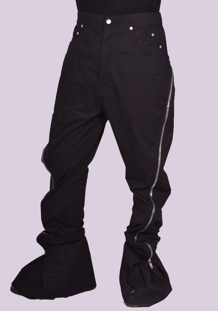 RICK OWENS BOLAN BANANA TROUSERS BLACK SS24 | DOSHABURI Online Shop
