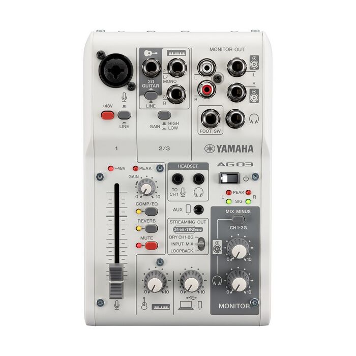 YAMAHA AG03MK2 W (ミキシングコンソール ホワイト) ｜ パソコン通販の